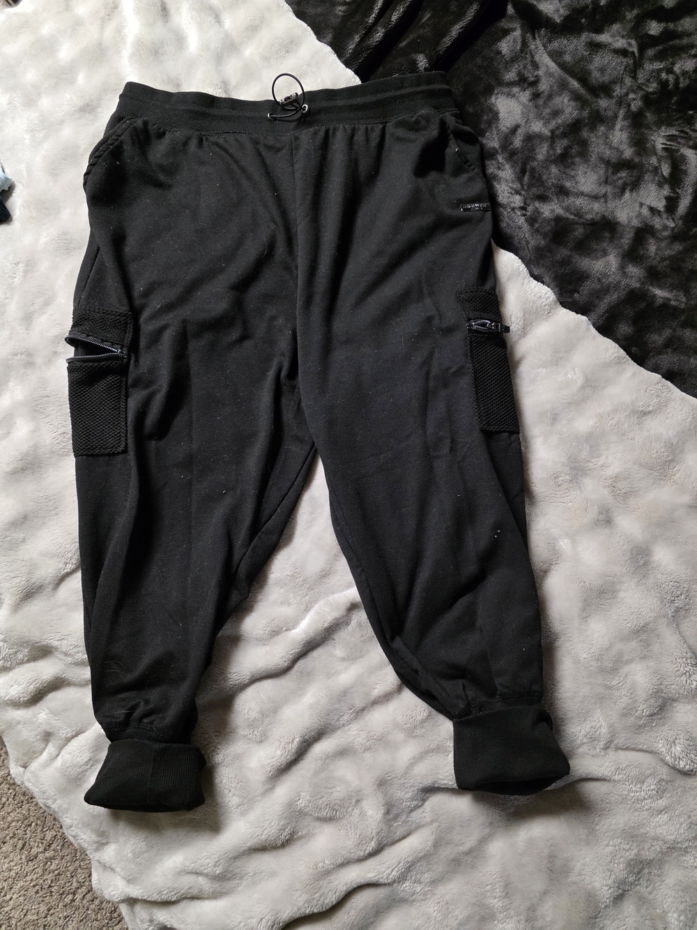 Nine West Black Women's Cargo Jogger Pants